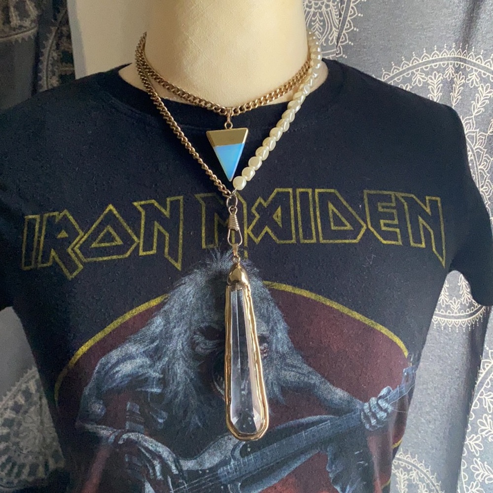 Beautiful handmade crystal necklace